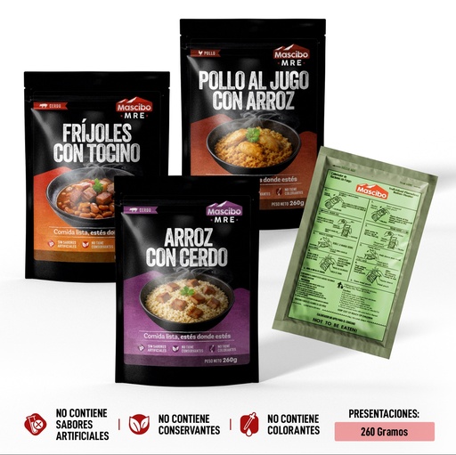 [P05] PACK 3 POUCH + 3 CALENTADOR AUTONOMO MASCIBO 